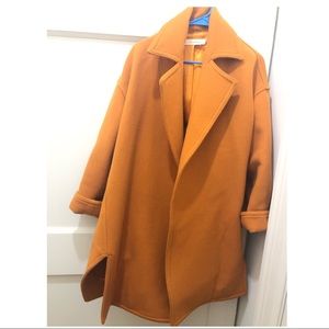 Hello/orange oversized Loren-style coat